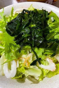 簡単海藻サラダ 我が家のサラダ