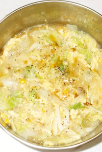 白菜と卵のスープ♪あるもので簡単漢方薬膳