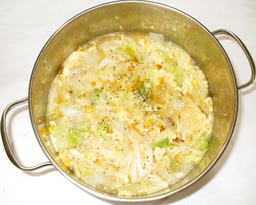 白菜と卵のスープ♪あるもので簡単漢方薬膳の画像