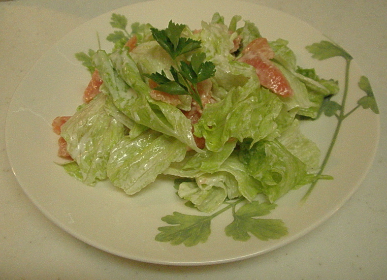スモークサーモンのお手軽サラダの画像