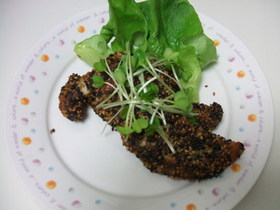 ささみのゴマつけて焼き☆