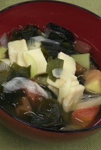 高野豆腐とトマトのスープ