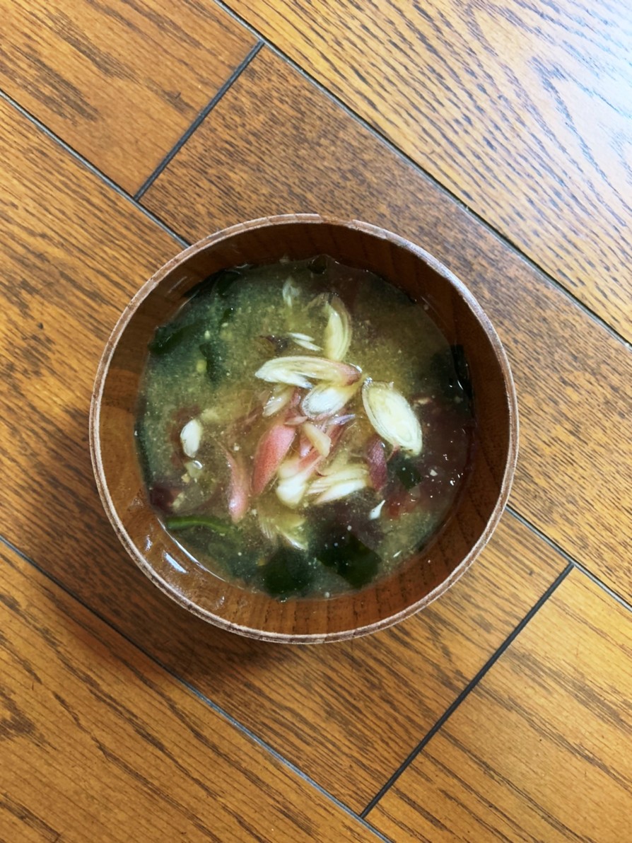 海藻サラダの味噌汁の画像