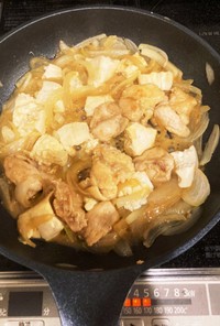 男飯！味噌バター鳥豆腐炒め！