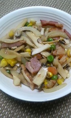エリンギの鮮やか炒め