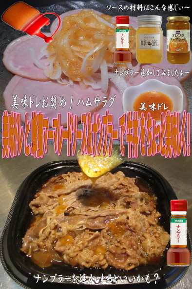 美味ドレ蜂蜜マーマレードとナンプラー牛丼の写真