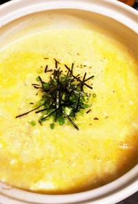褒められ黄色い雑炊☆鍋の〆♡鍋リメイク