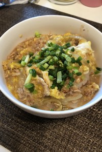 【朝食】オートミール親子丼