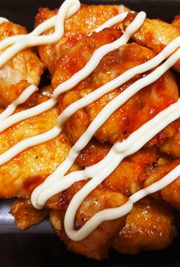 5分クッキング　ヤンニョムチキン風鶏胸