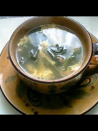 ニンニクのふんわりスープの写真
