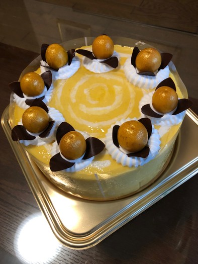 ゴールデンベリーのムースケーキの写真