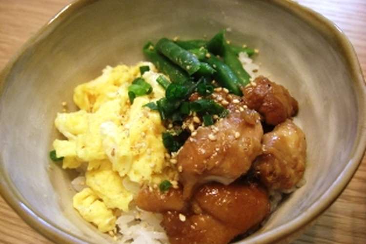 かなちゅさんの鶏肉の甘辛酢煮で三色丼 レシピ 作り方 By 西の魔女 クックパッド 簡単おいしいみんなのレシピが353万品