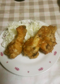 鶏手羽元の梅マヨ麺つゆ唐揚げ