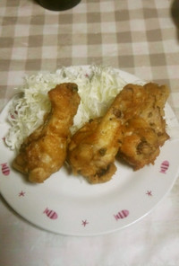 鶏手羽元の梅マヨ麺つゆ唐揚げ