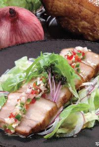 たっぷり野菜と豚バラ肉の中華風ロースト