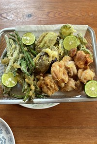 鶏肉と野菜天ぷら