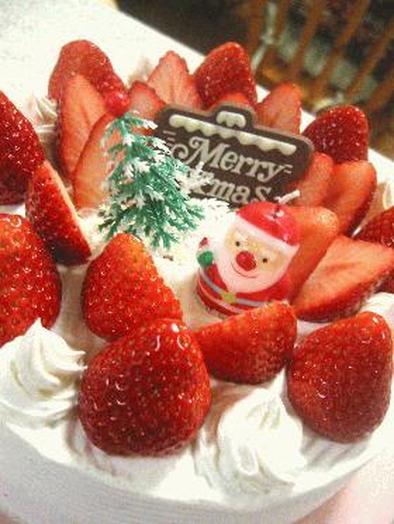 サンタがうちにやってくる☆クリスマスケーキ☆の写真