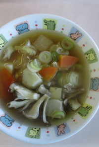【保育所給食】豆腐と秋野菜のとろみ汁