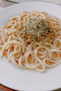 5分で！とろろ昆布と納豆のネバネバうどん