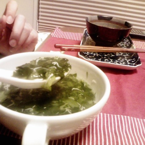 小松菜の翡翠スープ