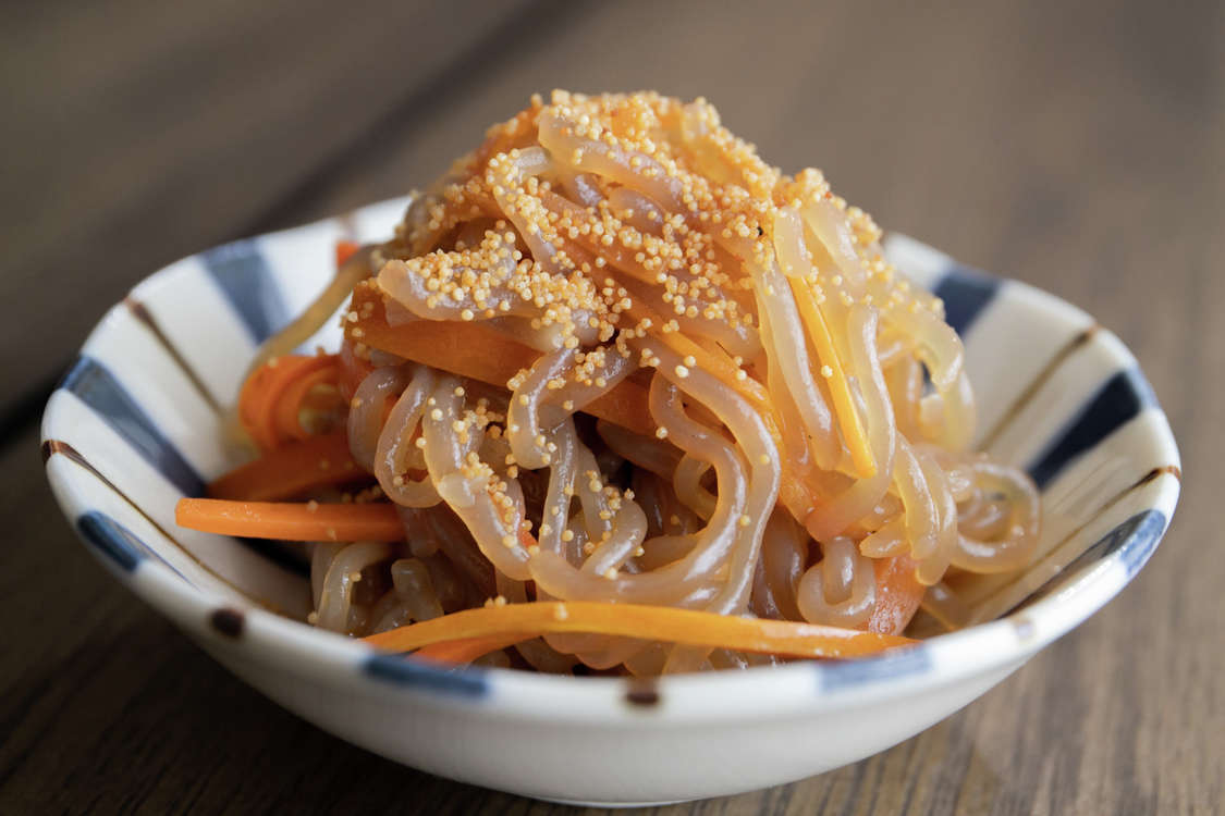 佐渡島の焼きふぐの子でチャプチェ風 レシピ 作り方 By 島食材生活 クックパッド 簡単おいしいみんなのレシピが379万品