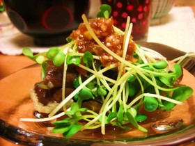 茄子の薬味醤油和え