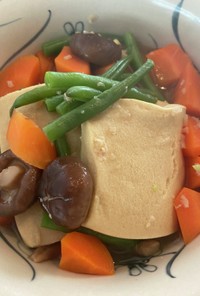 醤油麹で高野豆腐の煮物