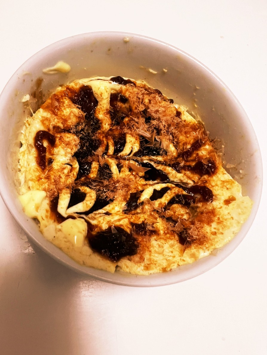 豆腐と卵でヘルシーお好み焼きの画像