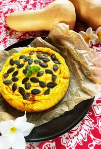 ヴィーガンかぼちゃ豆腐チーズケーキ