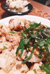 鶏と蓮根の明太子マヨ炒め