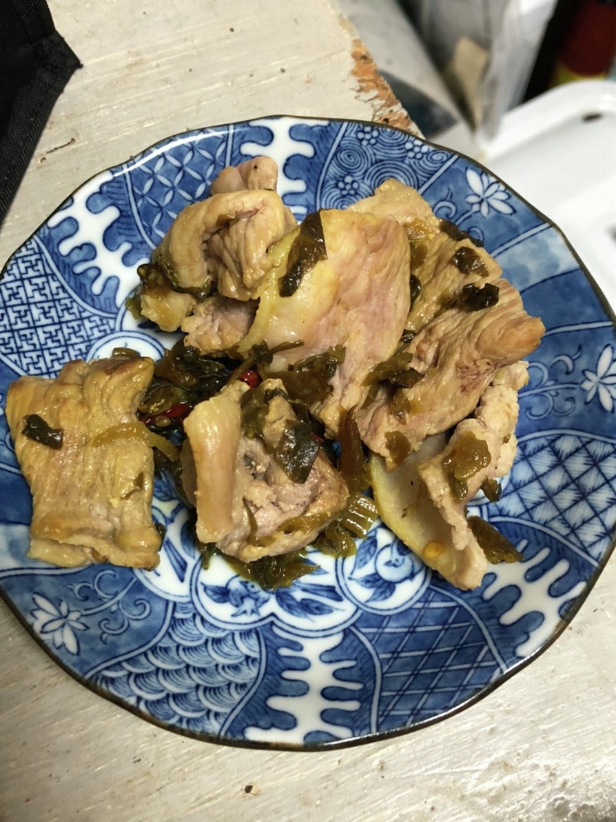 豚肉の高菜炒めの画像