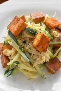 高野豆腐と切り干し大根のカレー風味サラダ