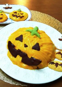 ハロウィンに かぼちゃのババロア  