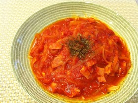 簡単♪あったかトマトスープパスタ☆