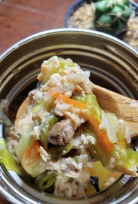 【スープ食】鮭缶とレタスで和風ペンネ
