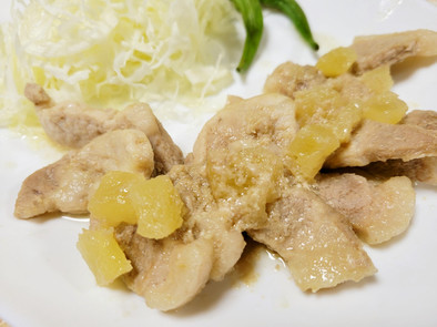 ロースカツ用の豚肉で作る生姜焼きの写真