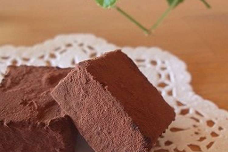 簡単 ヘルシー 生チョコ レシピ 作り方 By びろ夫人 クックパッド 簡単おいしいみんなのレシピが357万品