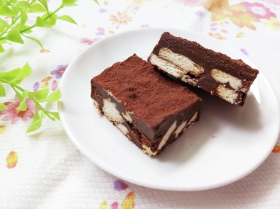 超簡単！チョコレートビスケットケーキ☆の写真