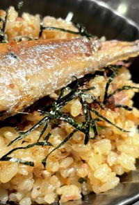 塩秋刀魚の炊き込み御飯☆醤油麹