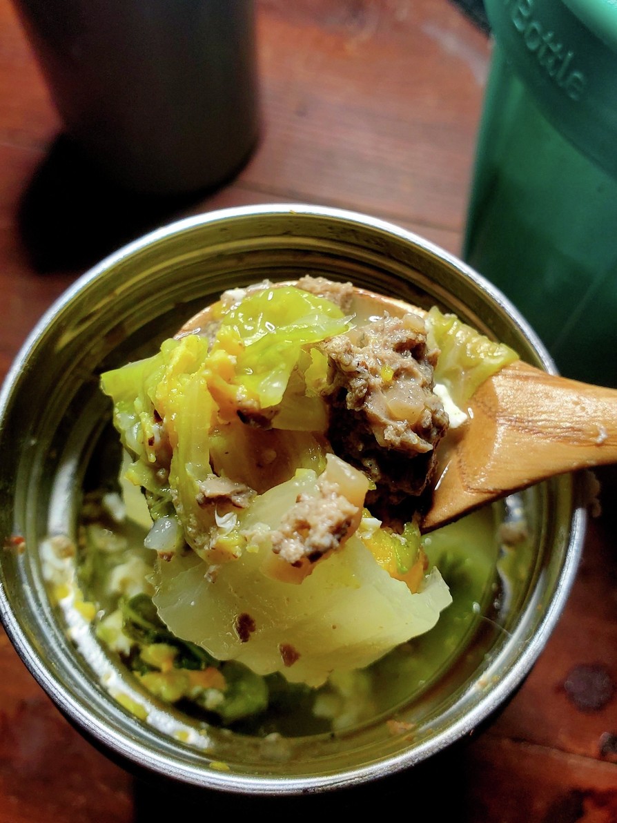 【スープ食】鹿レバー団子と白菜のスープの画像