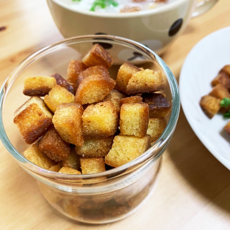 自家製クルトンのレシピ