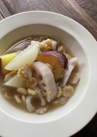 うち豆と冬野菜のスープ