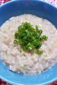 舞茸と白菜のオートミール粥
