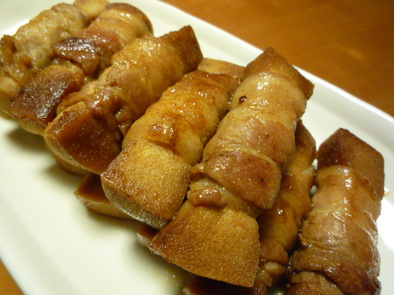 焼肉のたれで♪高野豆腐の豚バラ巻きの写真
