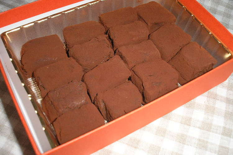 ゴディバ香る とろける生チョコ レシピ 作り方 By チョコ星人 クックパッド