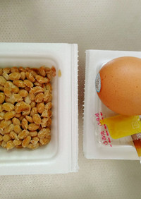 超高速：納豆と卵の朝食