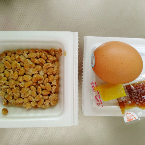 超高速：納豆と卵の朝食