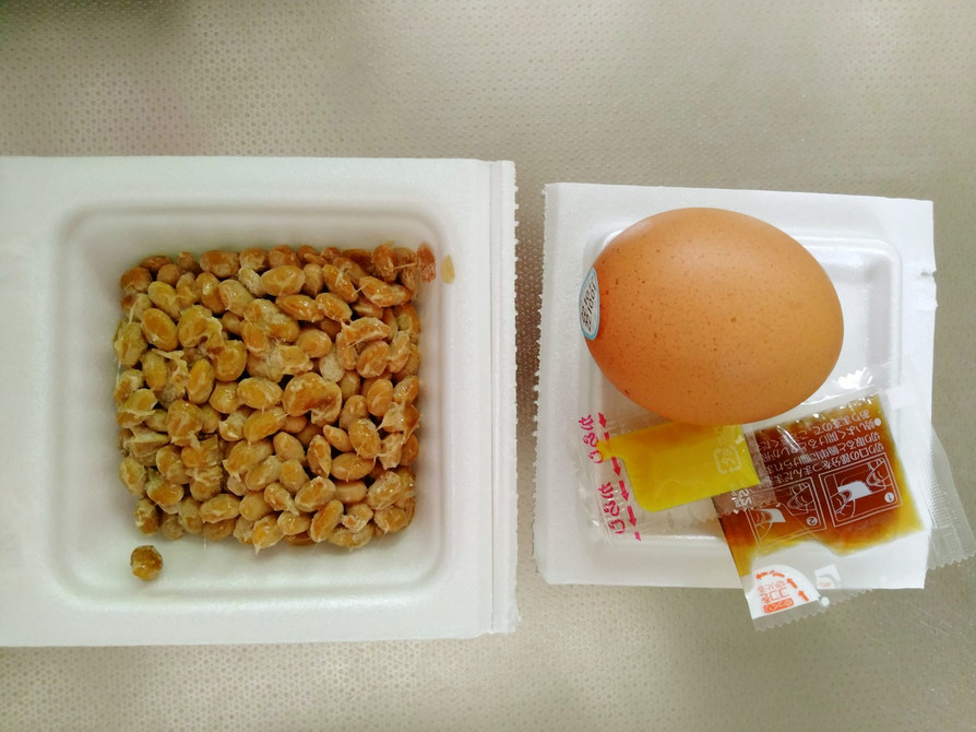 超高速：納豆と卵の朝食の画像