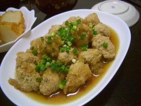 鶏団子のみぞれ煮☆ミ
