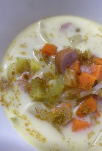 豆乳カレースープ